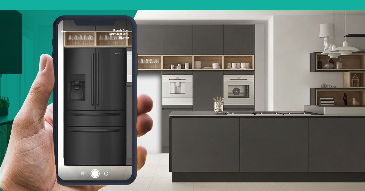 Using the Hisense Home AR App to choose the right fridge for your home