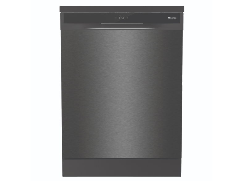 Black Steel Dishwasher with 16 Place Settings