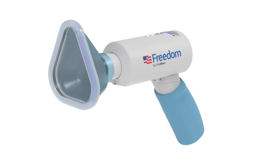 New from ViraWarn, the Freedom Covid Breathalyser. Image via TechGuide