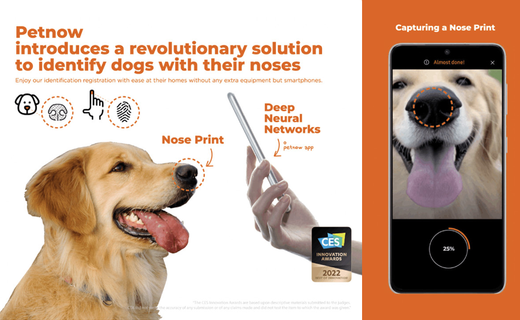 The Petnow smartphone app which identifies dog breeds and more. Image via Claboutside